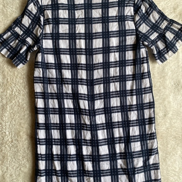 Madewell Bell-Sleeve Dress in Leighton Plaid 2 MM - Picture 3 of 8